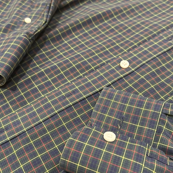 J. Crew Stretch Wrinkle Free Plaid Dress Shirt - Picture 3 of 4